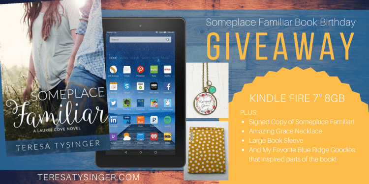 Someplace Familiar Book Birthday Giveaway from Author Teresa Tysinger