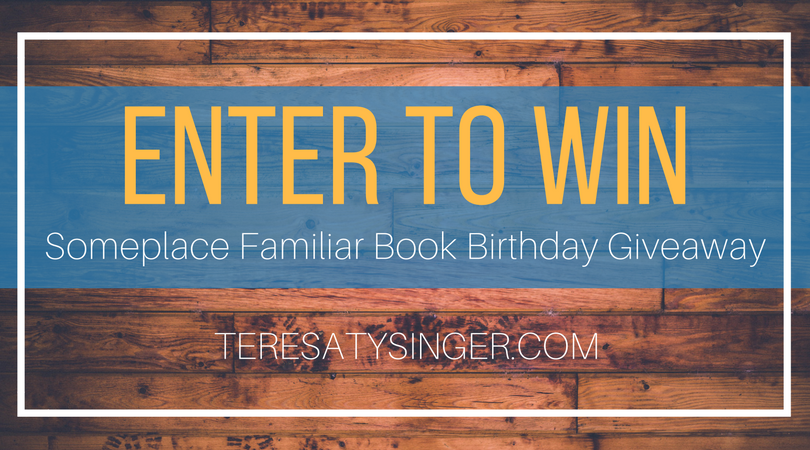 Enter to Win Someplace Familiar Book Birthday Giveaway