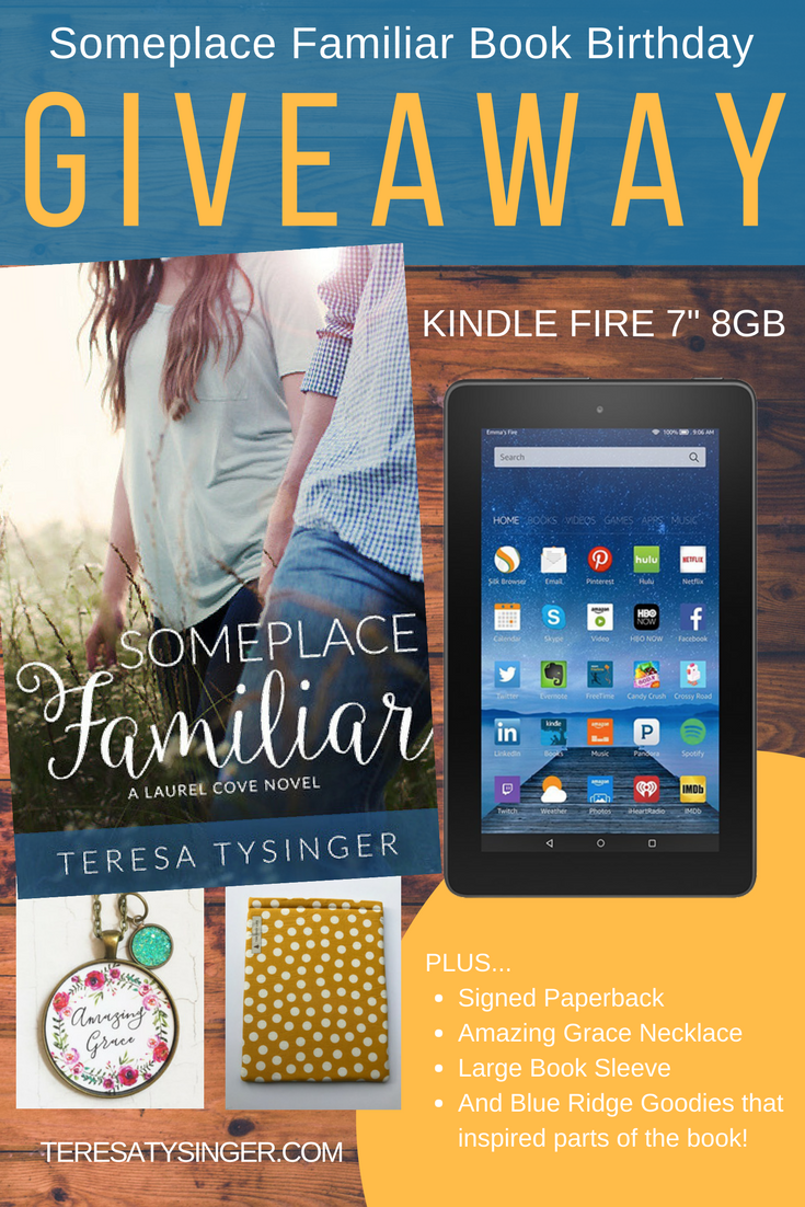 Someplace Familiar Book Birthday Giveaway!
