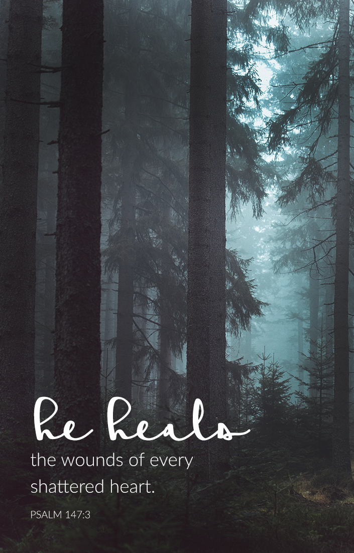 "He heals the wounds of every shattered heart." Psalm 147:3 | via TeresaTysinger.com scripture, encouragement, bible, christian, motivation, God, Jesus, healing, hurt, brokenness