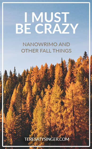 I Must Be Crazy: NaNoWriMo and Other Fall Things
