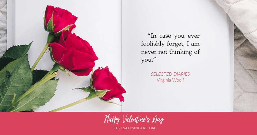 Virginia Woolf Quote for Valentine's Day